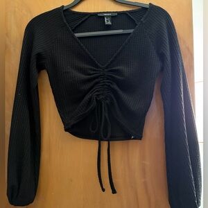 Forever 21 black crop top